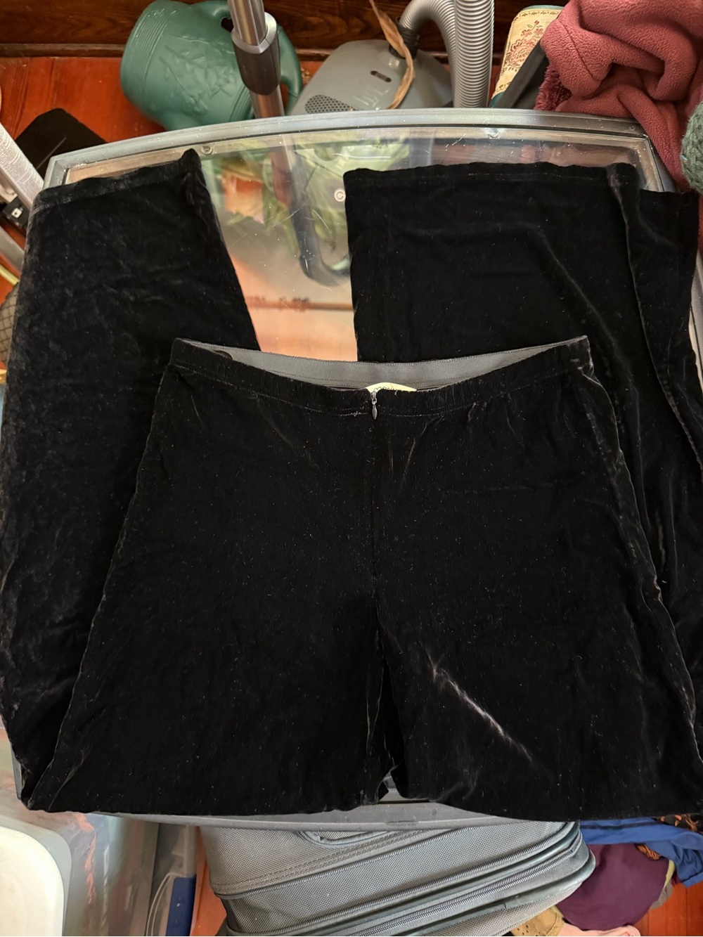 Men's Black Velvet Pants